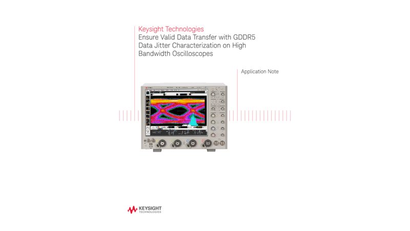GDDR5 Data Jitter Measurement on 4 Channel Oscilloscope